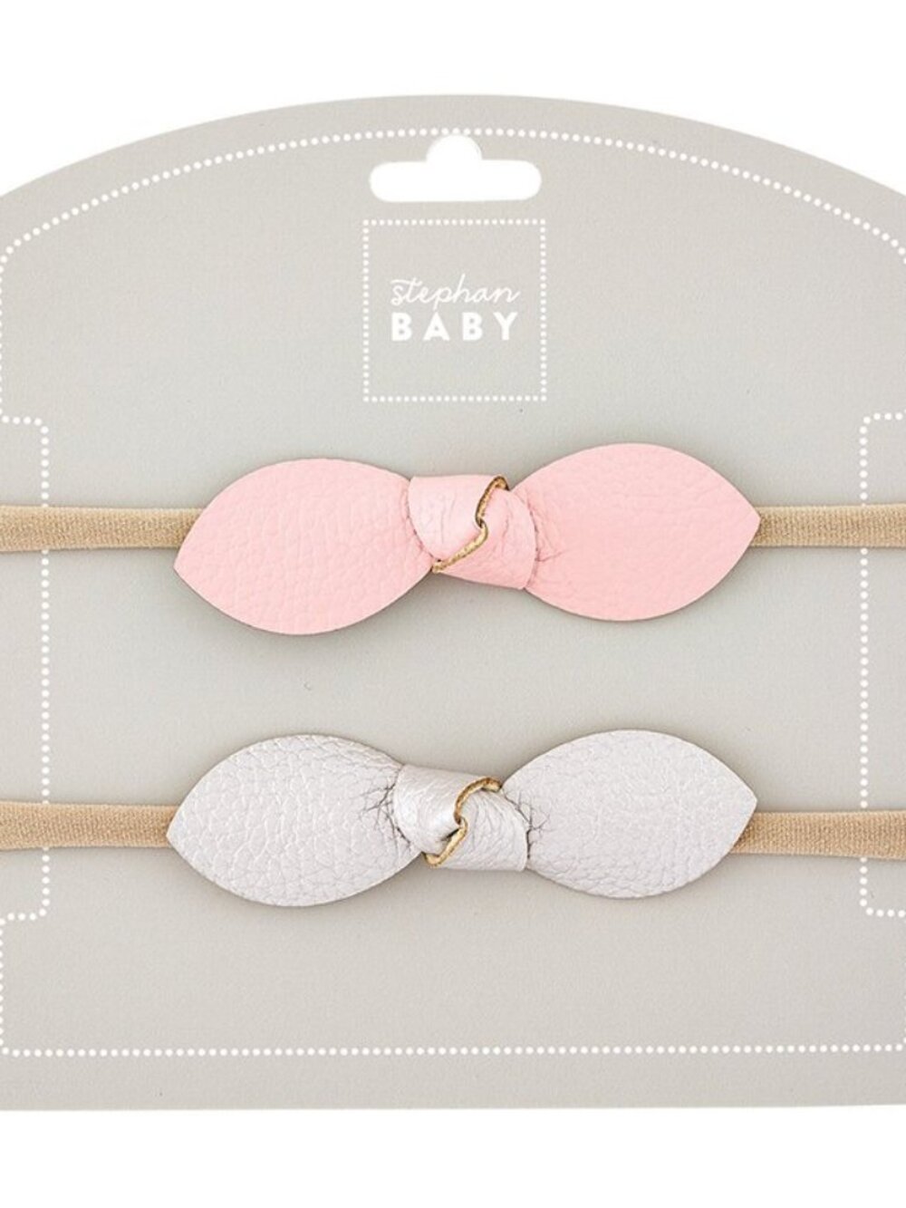 Stephan Baby: Baby Girl Pink/Silver Headband Set One Size NEW